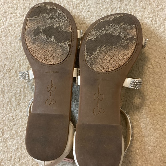 Jessica Simpson Sparkle Sandals Size 8 - Picture 5 of 6